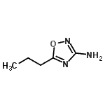 structure of CAS# 171006-99-8, 5-Propyl-1,2,4-Oxadiazol-3-Amine;1,2,4-oxadiazol-3-amine, 5-propyl-;1,2,4-Oxadiazol-3-amine,5-propyl-;5-propyl-1,2,4-oxadiazol-3-amine