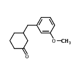 structure of CAS# 171046-92-7, 3-(3-Methoxybenzyl)Cyclohexanone;3-[(3-Methoxyphenyl)methyl]cyclohexanone