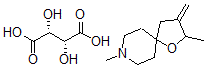 CAS#: 171252-79-2， 2,8-dimethyl-3-methylene-1-oxa-8-azaspiro[4.5]decane (2R,3R)-2,3-dihydroxybutanedioate