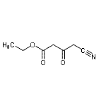 structure of CAS# 1715-68-0, Ethyl 4-Cyano-3-Oxobutanoate;Ethyl 4-cyano-3-oxobutanoate;Ethyl 4-cyanoacetoacetate;ethyl-4-cyanoacetoacetate