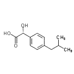 CAS#: 171888-75-8， (2R)-Hydroxy(4-Isobutylphenyl)Acetic Acid