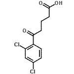 结构式 CAS# 172167-99-6, 5-(2,4-二氯苯基)-5-氧代戊酸