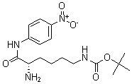 结构式 CAS# 172422-76-3, [(5S)-5-氨基-6-[(4-硝基苯基)氨基]-6-氧代己基]-氨基甲酸叔丁酯