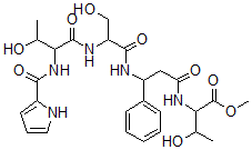 CAS#: 172548-92-4， Methyl 3-Hydroxy-2-[[3-[[3-Hydroxy-2-[[3-Hydroxy-2-(1H-Pyrrole-2-Carbonylamino)Butanoyl]Amino]Propanoyl]Amino]-3-Phenylpropanoyl]Amino]Butanoate
