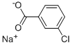 structure of CAS# 17264-88-9, 3-Chloro-Benzoic Acid Sodium Salt (1:1);Benzoic Acid, 3-Chloro-, Sodium Salt