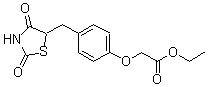 CAS#: 172648-06-5， 2-[4-[(2,4-Dioxo-5-Thiazolidinyl)Methyl]Phenoxy]-Acetic Acid Ethyl Ester