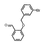 structure of CAS# 172685-68-6, 2-[(3-Bromobenzyl)Oxy]Benzaldehyde;2-[(3-Bromobenzyl)oxy]benzaldehyde;2-[(3-bromophenyl)methoxy]benzaldehyde;MFCD00553743