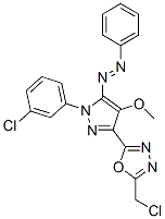 CAS#: 172701-68-7， [5-[5-(Chloromethyl)-1,3,4-Oxadiazol-2-Yl]-2-(3-Chlorophenyl)-4-Methoxypyrazol-3-Yl]-Phenyldiazene