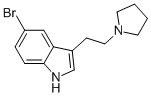 structure of CAS# 17274-68-9, 5-Bromo-3-[2-(1-Pyrrolidinyl)Ethyl]-1H-Indole;5-BROMO-3-[2-(1-PYRROLIDINYL)ETHYL]-1H-INDOLE