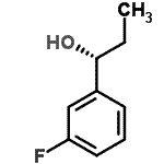 结构式 CAS# 172748-78-6, (1R)-1-(3-氟苯基)丙-1-醇