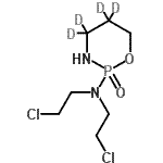 structure of CAS# 173547-45-0, N,N-Bis(2-Chloroethyl)(4,4,5,5-<Sup>2</Sup>H<Sub>4</Sub>)-1,3,2-Oxazaphosphinan-2-Amine 2-Oxide;Cyclophosphamide-d4