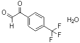 结构式 CAS# 1736-56-7, 氧代[4-(三氟甲基)苯基]乙醛水合物(1:1)