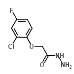 结构式 CAS# 1736-80-7, 2-(2-氯-4-氟苯氧基)乙酰肼
