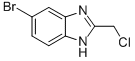 structure of CAS# 1740-88-1, 6-Bromo-2-(Chloromethyl)-1H-Benzimidazole;5-Bromo-2-(Chloromethyl)-1H-Benzo[D]Imidazole;1H-Benzimidazole, 6-Bromo-2-(Chloromethyl)-;5-Bromo-2-Chloromethyl-1H-Benzoimidazole