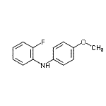 structure of CAS# 1741-78-2, 2-Fluoro-N-(4-Methoxyphenyl)Aniline