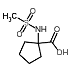 CAS#: 174602-69-8， 1-[(Methylsulfonyl)Amino]Cyclopentanecarboxylic Acid