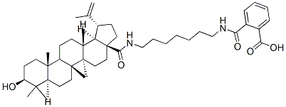 CAS#: 174740-64-8， N'-(N-3beta-Hydroxylup-20(29)-en-28-oyl)-7-aminoheptyl)carbamoyl)benzoic acid