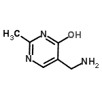structure of CAS# 1749-72-0, 5-(Aminomethyl)-2-Methyl-4(1H)-Pyrimidinone;5-(aminomethyl)-2-methylpyrimidin-4(1H)-one;5-Aminomethyl-2-methyl-pyrimidin-4-ol
