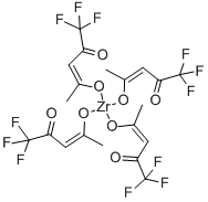 结构式 CAS# 17499-68-2, 四(1,1,1-三氟-2,4-戊烷二酮)-锆