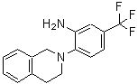 结构式 CAS# 175134-94-8, 2-(3,4-二氢-2(1H)-异喹啉基)-5-(三氟甲基)苯胺