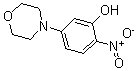 结构式 CAS# 175135-19-0, 5-吗啉-4-基-2-硝基-苯酚