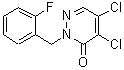 结构式 CAS# 175135-46-3, 4,5-二氯-2-(2-氟苄基)-3(2H)-哒嗪酮
