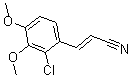 CAS#: 175136-03-5， 3-(2-Chloro-3,4-Dimethoxyphenyl)-2-Propenenitrile