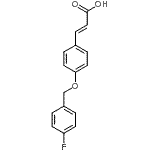 结构式 CAS# 175136-19-3, (2E)-3-{4-[(4-氟苄基)氧基]苯基}丙烯酸