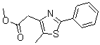 structure of CAS# 175136-29-5, 5-Methyl-2-Phenyl-4-ThiazoleAcetic Acid Methyl Ester;METHYL 2-(5-METHYL-2-PHENYL-1,3-THIAZOL-4-YL)ACETATE;Methyl 2-(5-Methyl-2-Phenylthiazol-4-Yl)Acetate;METHYL (5-METHYL-2-PHENYLTHIAZOL-4-YL)ACETATE
