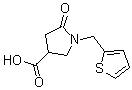 structure of CAS# 175136-92-2, 5-Oxo-1-(2-Thienylmethyl)-3-Pyrrolidinecarboxylic Acid;5-OXO-1-(2-THIENYLMETHYL)PYRROLIDINE-3-CARBOXYLIC ACID;4-CARBOXY-1-(THEN-2-YL)PYRROLIDIN-2-ONE