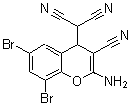CAS#: 175136-96-6， 2-(2-Amino-6,8-Dibromo-3-Cyano-4H-1-Benzopyran-4-Yl)-Propanedinitrile