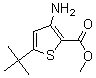 structure of CAS# 175137-03-8, 3-Amino-5-(1,1-Dimethylethyl)-2-Thiophenecarboxylic Acid Methyl Ester;METHYL 3-AMINO-5-[4-(TERT-BUTYL)THIOPHENE-2-CARBOXYLATE];METHYL 3-AMINO-5-(TERT-BUTYL)THIOPHENE-2-CARBOXYLATE;3-(Methylamino)-1-Butanol
