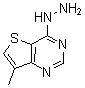 structure of CAS# 175137-22-1, 4-Hydrazinyl-7-Methyl-Thieno[3,2-d]Pyrimidine;Thieno[3,2-D]Pyrimidin-4(1H)-One, 7-Methyl-, Hydrazone (9CI);N-(4-Methyl-Thiazol-2-Yl)-2-P-Tolylamino-Propionamide;4-Hydrazinyl-7-Methylthieno[3,2-D]Pyrimidine