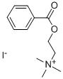 structure of CAS# 17518-43-3, Benzoylcholine Iodide;2-Benzoyloxyethyl-Trimethyl-Ammonium Iodide;2-Benzoyloxyethyl-Trimethylammonium Iodide;Trimethyl-[2-(Phenylcarbonyloxy)Ethyl]Azanium Iodide