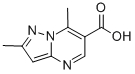 structure of CAS# 175201-51-1, (7R)-4,7-Dimethyl-7H-Pyrazolo[5,1-b]Pyrimidine-3-Carboxylic acid;Zinc05225443