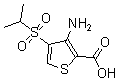 structure of CAS# 175201-89-5, 3-Amino-4-(Isopropylsulphonyl)Thiophene-2-Carboxylic Acid;3-Amino-4-(Isopropylsulphonyl)Thiophene-2-Carboxylic Acid;3-AMINO-4-(ISOPROPYLSULFONYL)THIOPHENE-2-CARBOXYLIC ACID;3-Amino-4-(Ispropylsulfonyl)Thiophene-2-Carboxylic Acid