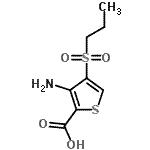 CAS#: 175201-91-9， 3-Amino-4-(Propylsulfonyl)-2-Thiophenecarboxylic Acid