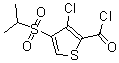 structure of CAS# 175202-28-5, 3-Chloro-4-[(1-Methylethyl)Sulfonyl]-2-Thiophenecarbonylchloride;3-Chloro-4-(Isopropylsulphonyl)Thiophene-2-Carbonyl Chloride;3-CHLORO-4-(ISOPROPYLSULFONYL)THIOPHENE-2-CARBONYL CHLORIDE