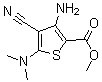 CAS 登录号：175202-32-1， 3-氨基-4-氰基-5-(二甲基氨基)-2-噻吩羧酸甲酯