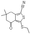 CAS#: 175202-70-7， 3-(Ethylthio)-4,5,6,7-Tetrahydro-6,6-Dimethyl-4-Oxo-Benzo[c]Thiophene-1-Carbonitrile