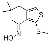 CAS#: 175202-71-8， 6,7-Dihydro-6,6-Dimethyl-3-(Methylthio)-Benzo[c]Thiophen-4(5H)-One Oxime