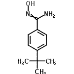 结构式 CAS# 175204-39-4, N'-羟基-4-(2-甲基-2-丙基)苯甲脒
