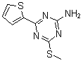 结构式 CAS# 175204-61-2, 4-(甲硫基)-6-(2-噻吩基)-1,3,5-三嗪-2-胺