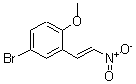 结构式 CAS# 175205-14-8, 4-溴-1-甲氧基-2-(2-硝基乙烯基)-苯