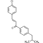 CAS 登录号:175205-27-3, (2E)-3-(4-氯苯基)-1-(4-异丁基苯基)-2-丙烯-1-酮