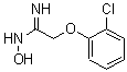 结构式 CAS# 175276-80-9, 2-(2-氯苯氧基)-N-羟基-乙脒