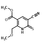 CAS 登录号:175277-22-2, 甲基5-氰基-2-(甲氧基甲基)-6-硫基烟酸酯