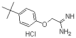 structure of CAS# 175277-47-1, 2-[4-(1,1-Dimethylethyl)Phenoxy]-Ethanimidamide Hydrochloride (1:1);2-[4-(TERT-BUTYL)PHENOXY]ETHANIMIDAMIDE HYDROCHLORIDE;2-(4-(Tert-Butyl)Phenoxy)Acetimidamide Hydrochloride;2-(4-TERT-BUTYLPHENOXY)ACETAMIDINE HYDROCHLORIDE