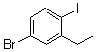 structure of CAS# 175278-30-5, 4-Bromo-2-Ethyl-1-Iodo-Benzene;4-Bromo-2-Ethyl-1-Iodobenzene, 97%, Stab. With Copper;4-BROMO-2-ETHYL-1-IODOBENZENE,97%;Benzene, 4-Bromo-2-Ethyl-1-Iodo-