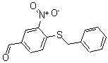 结构式 CAS# 175278-44-1, 3-硝基-4-[(苯基甲基)硫代]-苯甲醛